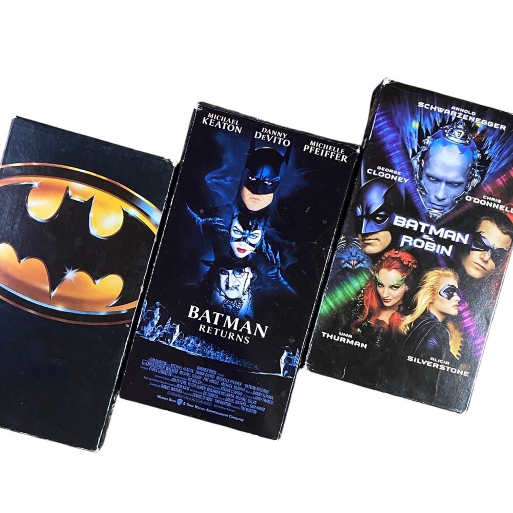 Vintage Batman VHS Movie Lot of 3